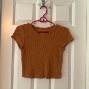 AE- burnt orange crop t-shirt
